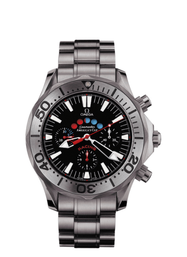 Omega Seamaster Diver 300M Automatic 44 Racing Chronometer Titanium / Black / Bracelet / America's Cup
